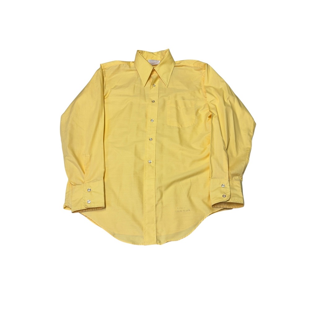 Vintage 80 90s BVD Brand Traditionals Button Down Shirt Permanent Press Large